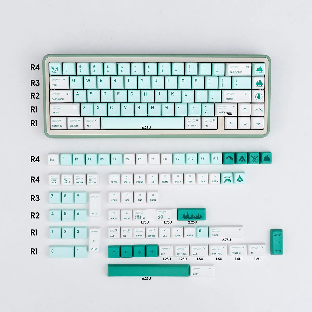 Lost Forest Keycaps (MDA Profile)