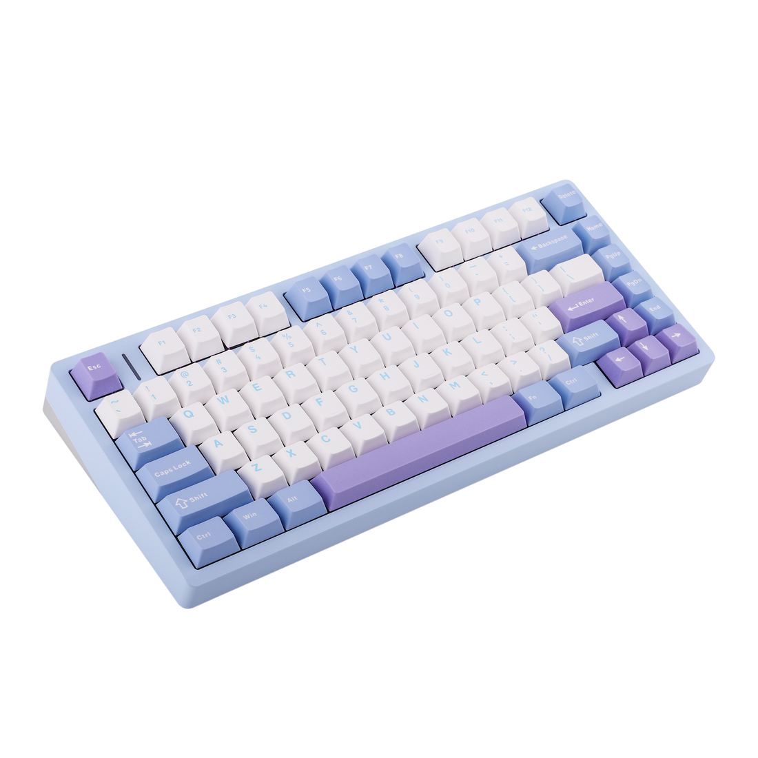 Aula M75 (Light Mist Blue - Flame Purple Switch)