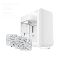 Hyte X50 TG White Bundle