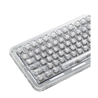XVX Arctic Transparent Keycap Set (Black Legend)