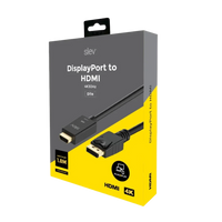 Slev DP to HDMI Cable (1.8M)