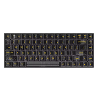 Transparent Keycaps Yellow Letter (MDA Profile)