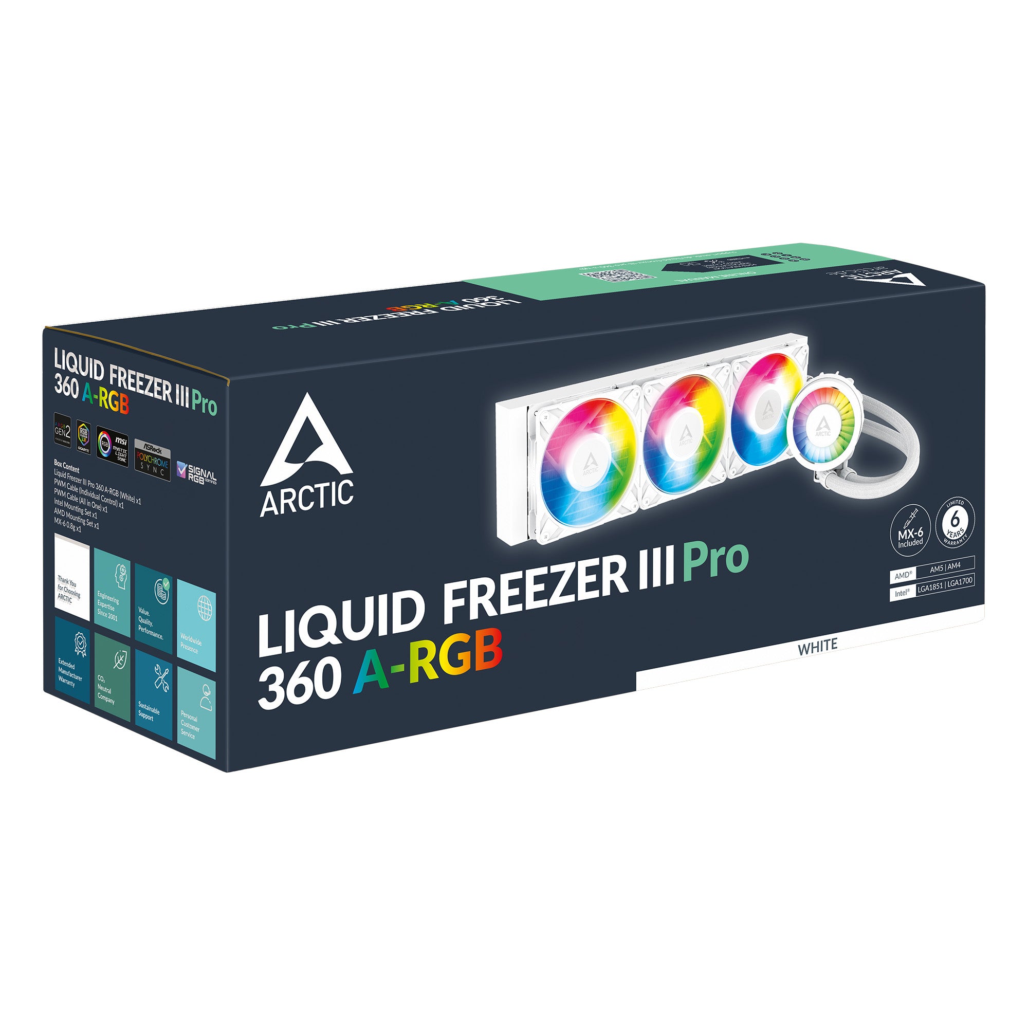 Arctic Liquid Freezer III Pro 360 ARGB (White)
