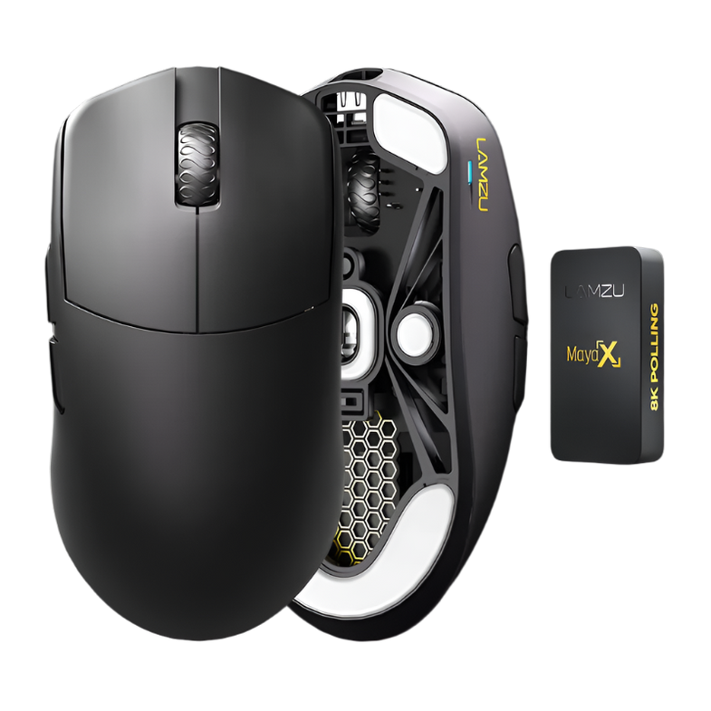 マウス・トラックボール LAMZU PARO AURORA Charcoal Black 8K