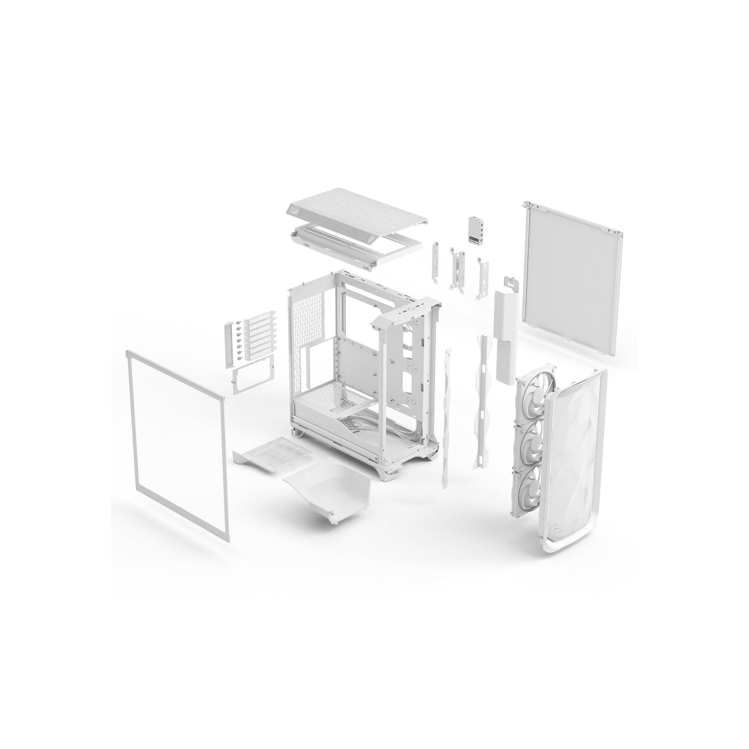 Fractal Design Meshify 3 Ambience Pro RGB TG Clear Tint (White)