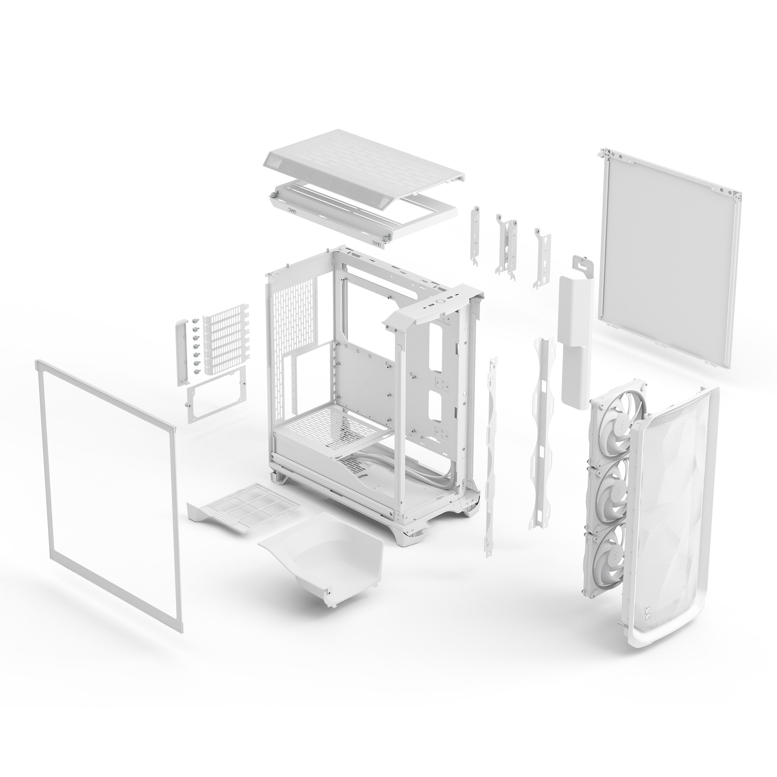 Fractal Design Meshify 3 RGB TG Clear Tint (White)