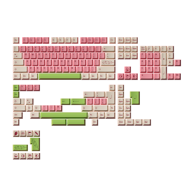 Akko Mochi & Dango Keycap Set