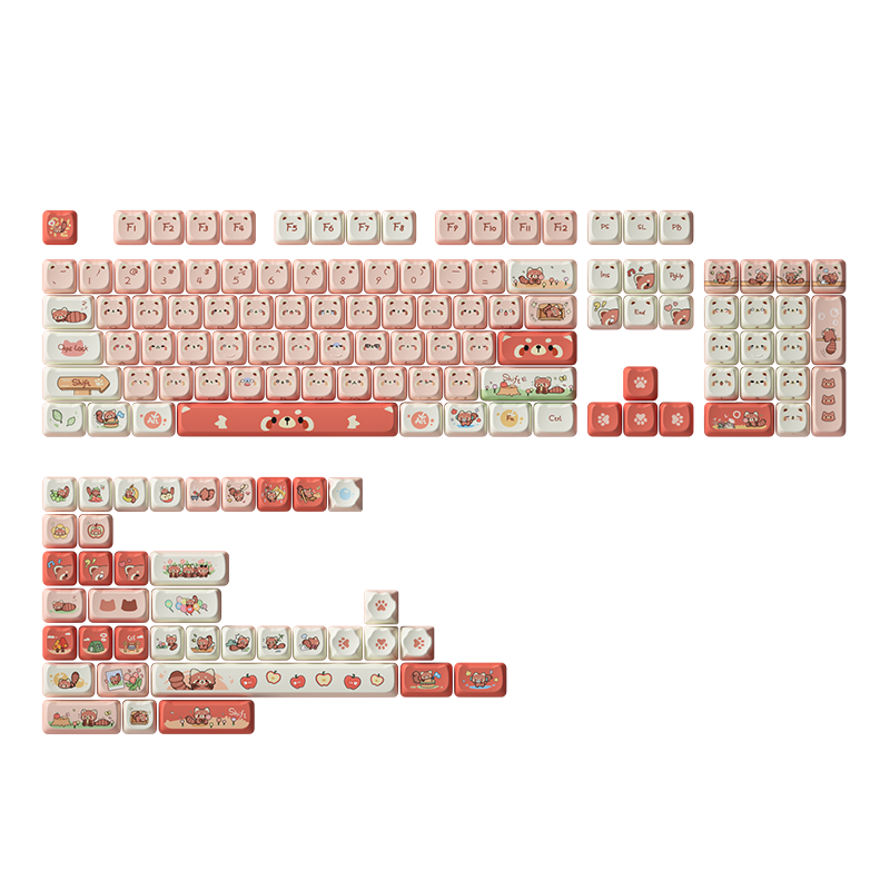 Akko Raccoon MAO Keycap Set