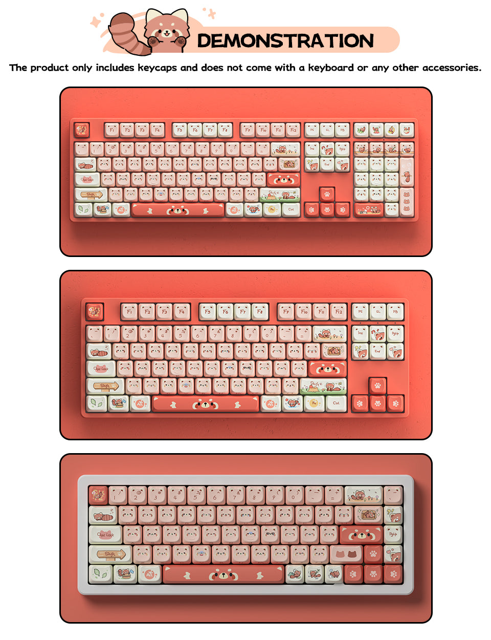 Akko Raccoon MAO Keycap Set