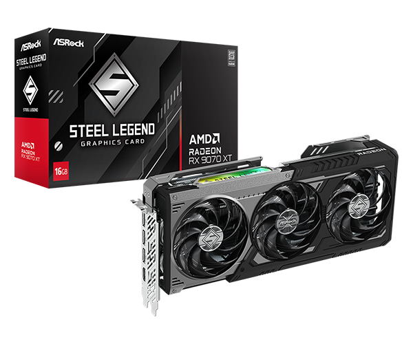 Asrock RX 9070XT Steel Legend 16GB (Dark)