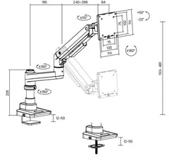 Humanmotion T10-1B (Single Arm 17-49")