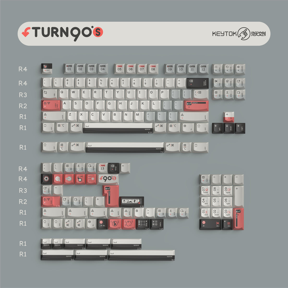 KeyTok Turn to 90's
