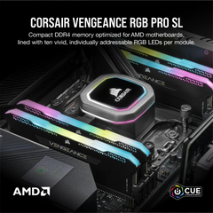 Corsair Vengeance RGB Pro SL 2 x 16GB 3600Mhz (Black)