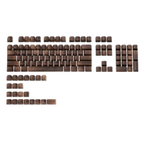 XVX Walnut Texture 130 Keycap Set (Side Printed)