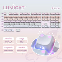 XVX Lumicat MAO 113 Keycap Set (Pastel)