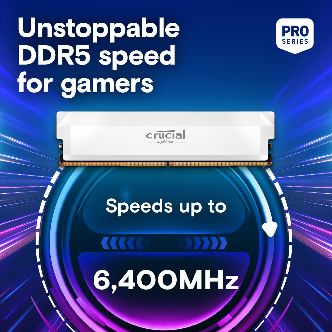 Crucial Pro Overclocking 2 x 16GB DDR5 6000Mhz (White)