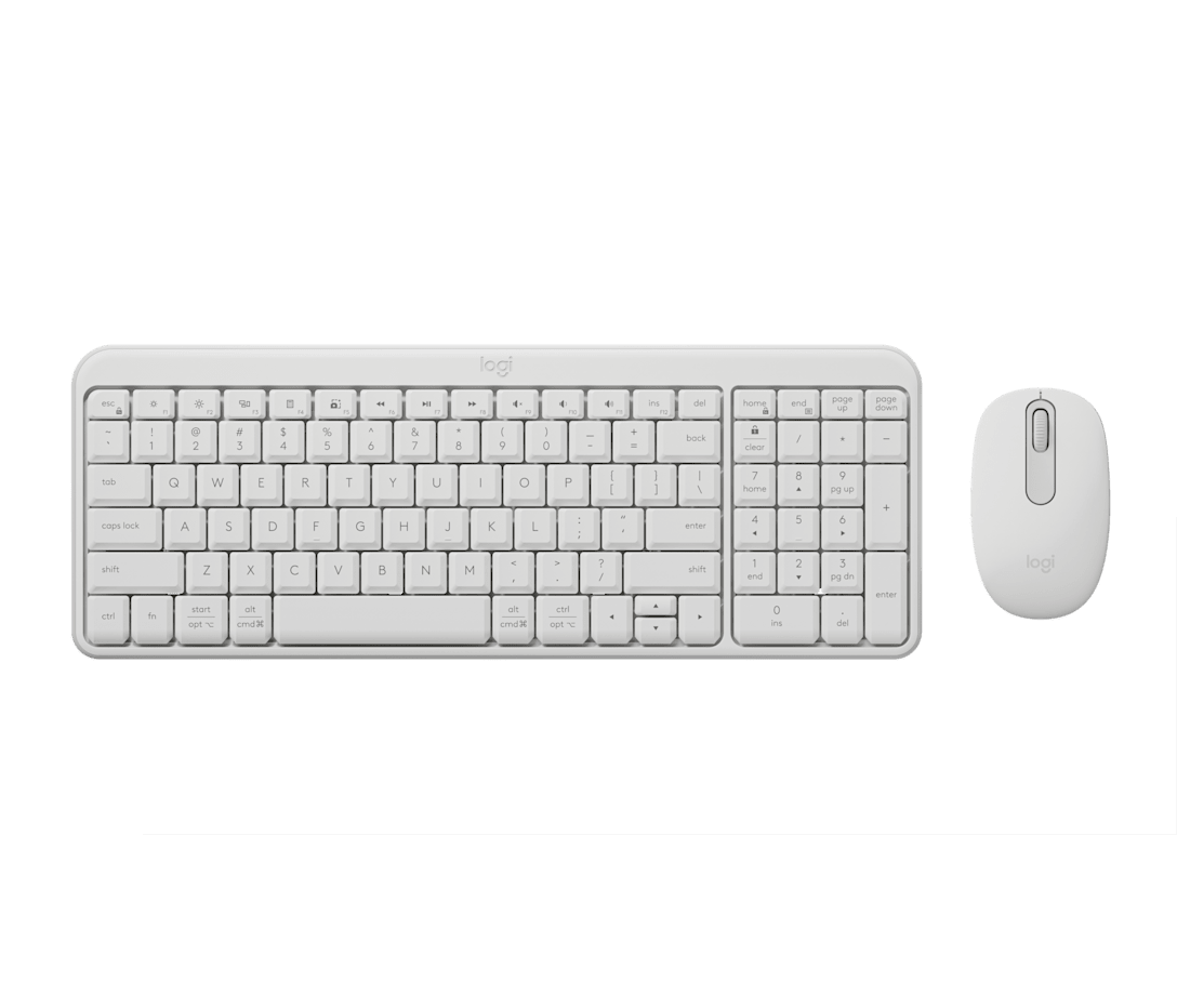 Logitech MK250 Compact Wireless Combo (White)